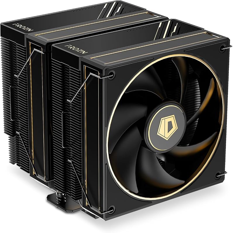 FROZN A620 GDL Limited Edition Dual-Tower CPU Cooler | 6 heat pipes, Dual 120mm FDB fans, Supports Intel LGA1851/1700 and AMD AM5/AM4.