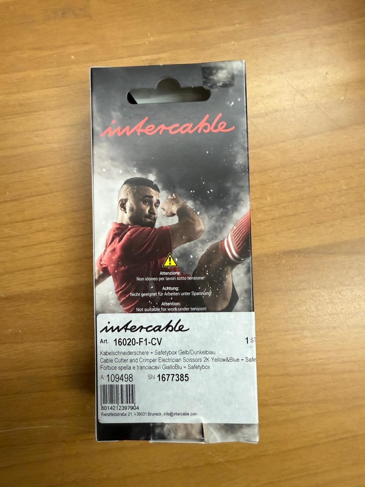INTERCABLE FORBICE PROFESSIONALE DA ELETTRICISTA F1 16020 SERIE LIMITATA SQUADRA CALCIO VERONA 16020-F1-CV GIALLO BLU