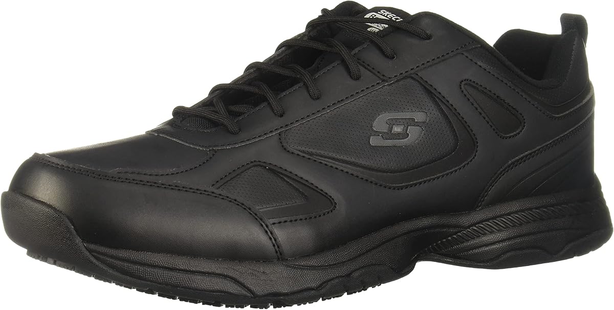 Skechers Men's Dighton Athletic Work Food Service Shoe, Black, 13 Wide