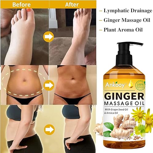 Miniatura 3 de Paquete de 3 aceites de masaje para terapia de masaje, aceite de árnica muscular dolorido y aceite de lavanda relajante y aceite de jengibre,