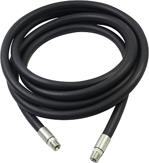 Sachiel 1 Inch (25mm) ID US NPT Thread Fuel Line Hose 13 FT NBR Rubber Fuel Transfer Hose High Pressure 300PSI for Gasoline, Biodiesel, Diesel, Kerosene