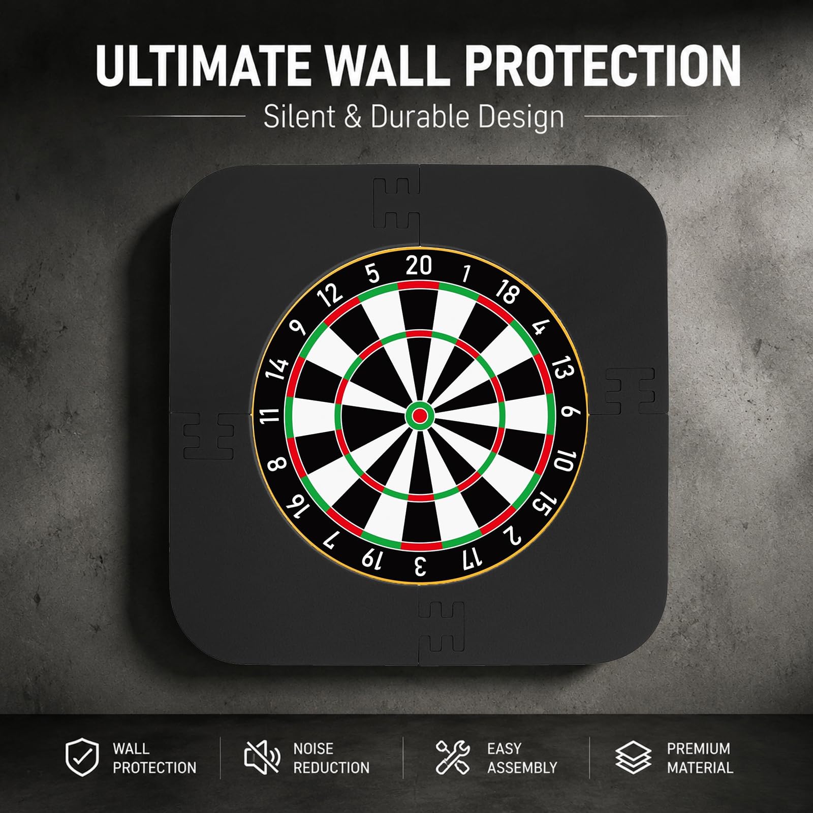 Dartscheibe Schutzring - Dart Surround Wandschutz für Dartboard - Surround Dartscheibe stoßfest - Dartboard Surround Ring Schallschutz - Dart Wandschutz für Zuhause Kneipe Spielzimmer