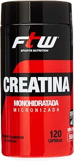 CREATINA MONOIDRATADA MICRONIZADA 500mg 120 CÁPSULAS FTW