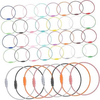100pcs Stainless Steel Key Rings for Tools and Bag Tags | Portable Wire Design, Easy Key Addition and Removal, Tough Everyday Supply for Handbags and Luggage Tags Random Color