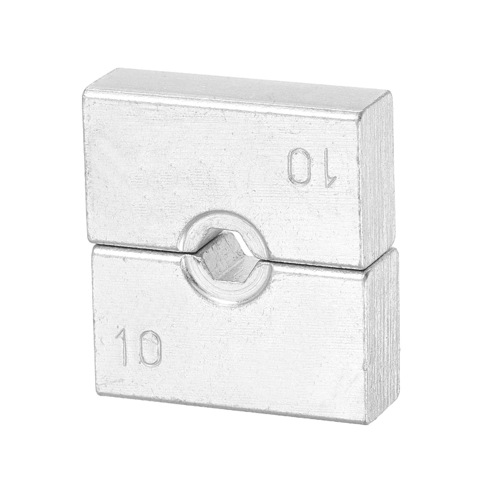 sourcing map Hydraulic Crimping Die 7AWG 10mm 8 Ton Hexagon Crimper Replacement Dies for YQK-120 Electrical Wire Terminal Crimper Tool Steel Cable
