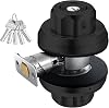 EASILOK Twist to Lock deadbolt Lock keyless,Keeping Front Door Lock Locked or Unlocked Status As You Want by Child Safety Lock-Dead-Button on Interior Door knob Single Cylinder,Black,Dimple Keyways