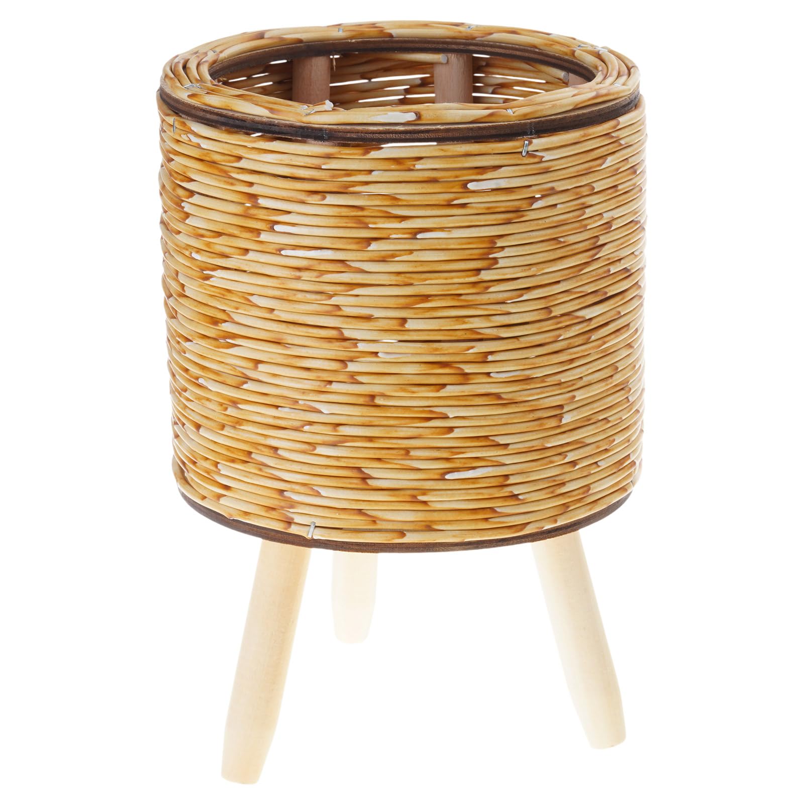 HDOYTXXM Handwoven Flowers Basket Handwoven Storage Basket Flowers Baskets Plant Pots Bonsais Succulents Container Decorations Artificial Rattan Planter