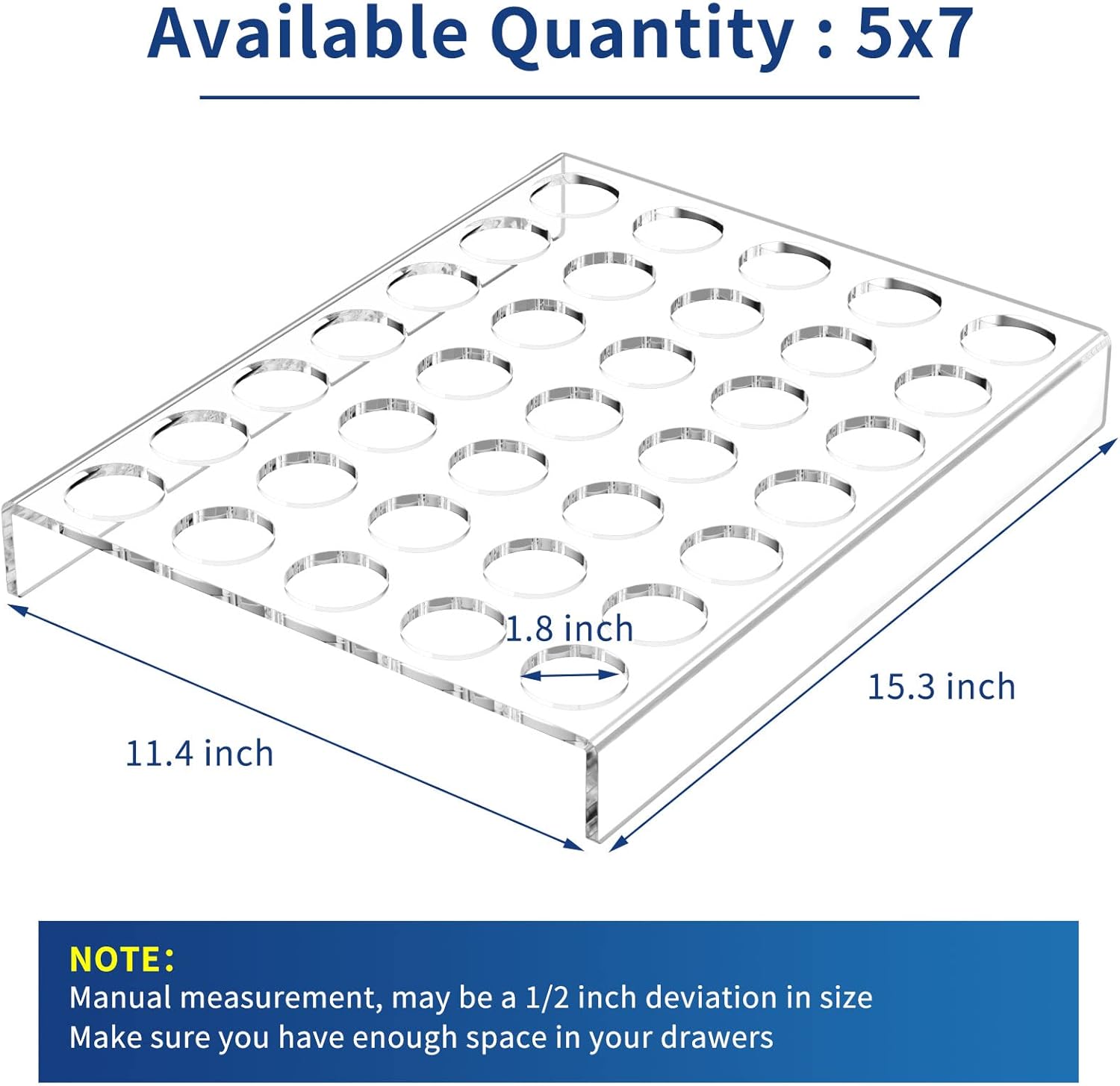 K Cup Coffee Pod Holder, NPPLUS Acrylic Coffee K-cups Pods Organizer for 35 Coffee Capsules, Clear Kcup Coffee Pod Holder Tray For Countertop, Drawer, Counter Storage