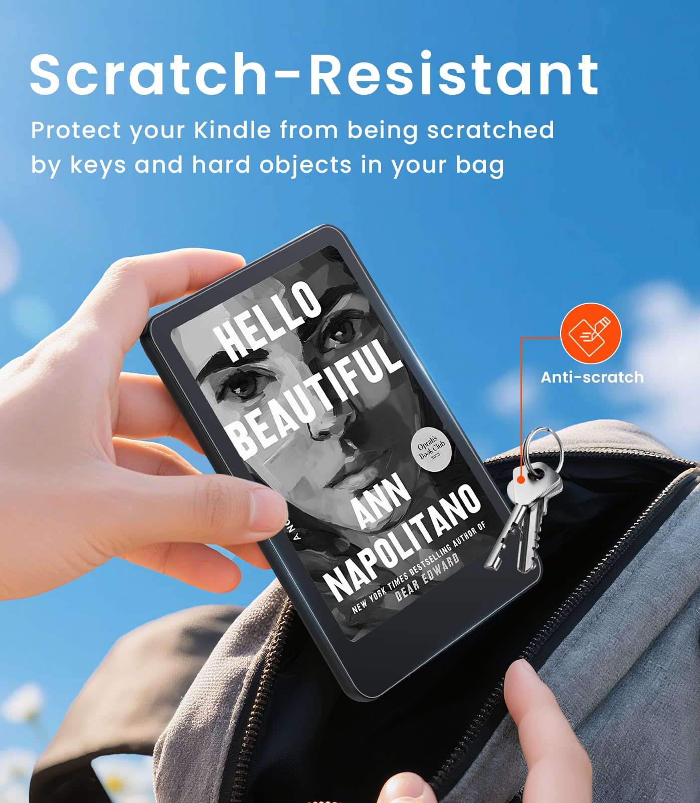 Pandashield Displayschutzfolie für Kindle Paperwhite 6 (12. Generation) und Kindle Colorsoft Signature Edition, blendfrei, matt, mit automatischem Positionierungsrahmen, Amooth Touch, 2 Stück
