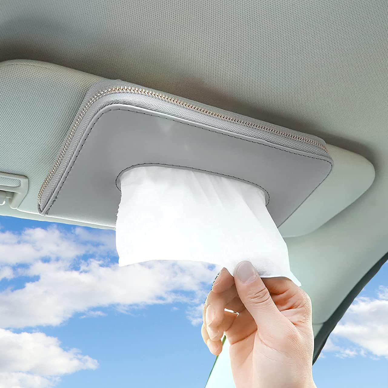 Accmor Car Tissue Holder, Auto Sun Visor Tissue Holder, Car