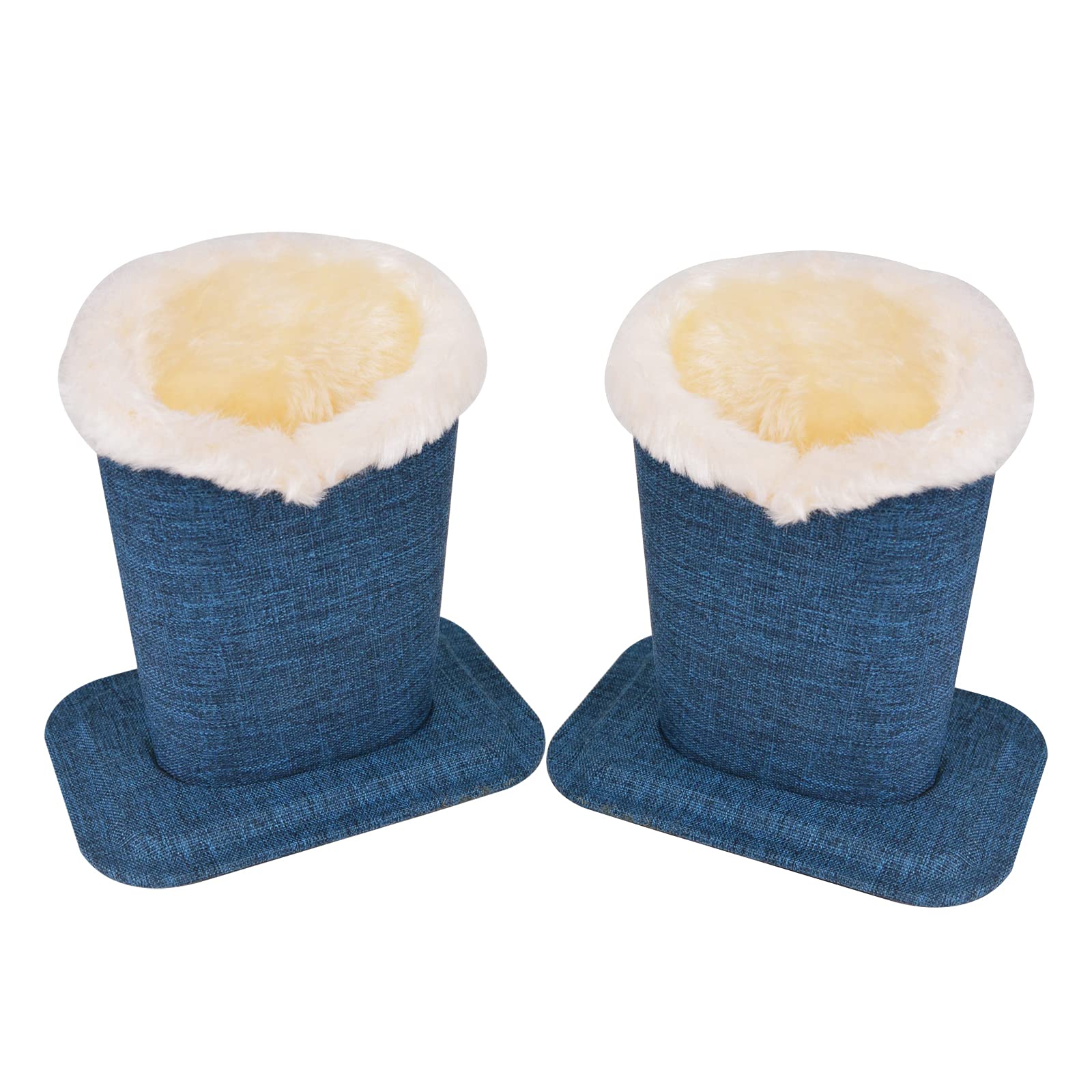 Pack of 2 Soft Plush Lined Eyeglasses Holder Stand Protective Glasses Holder Stand