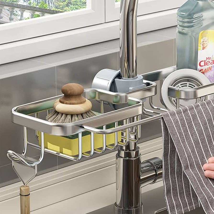 キッチンシンクオーガナイザー キッチンシンク用蛇口スポンジホルダー Amazon｜スポンジホルダー 蛇口 キッチンシンクオーガナイザー シンク