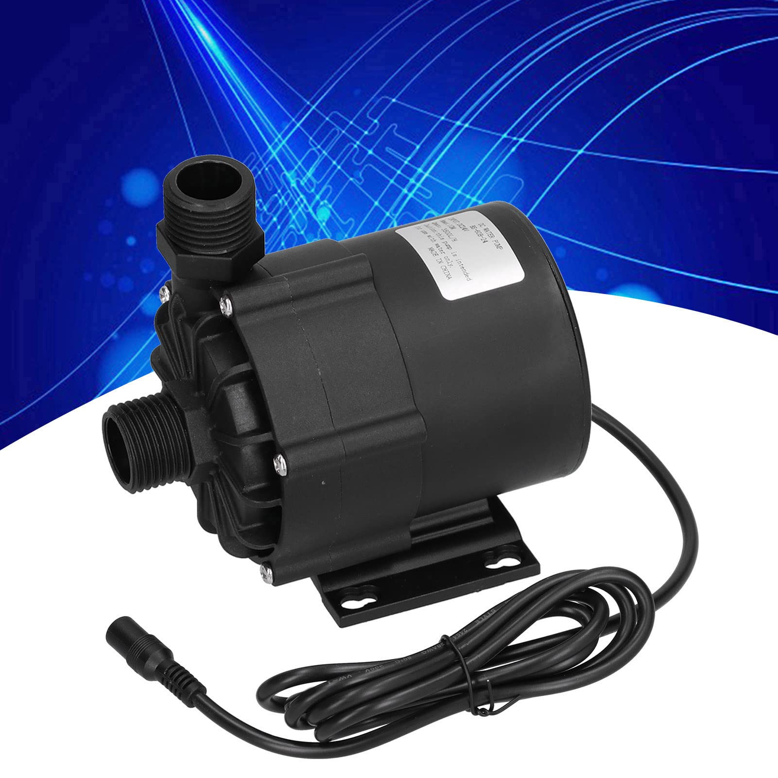 Bomba Sumergible Bomba de Agua CC sin Escobillas 24V 77W IP68 Bajo Nivel de Ruido Cabezal de 10 M Plástico de Ingeniería para Fuente de Acuario Hidropónico Refrigeración de Vehículos Eléctricos
