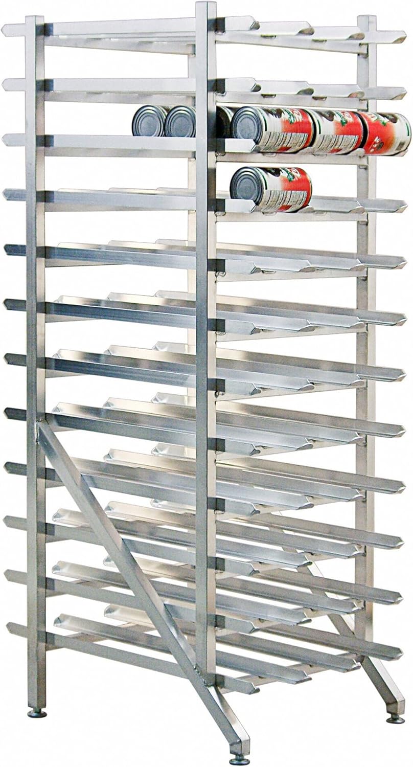 New Age 1254 Stationary Can Storage Rack Accommodates (288) #5 Cans