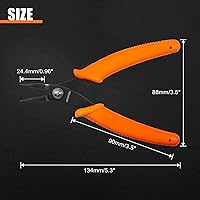 Vista 6 de LEONTOOL Mini Round Nose Pliers with Smooth Jaws - 5-Inch Jewelry Making Precision Pliers