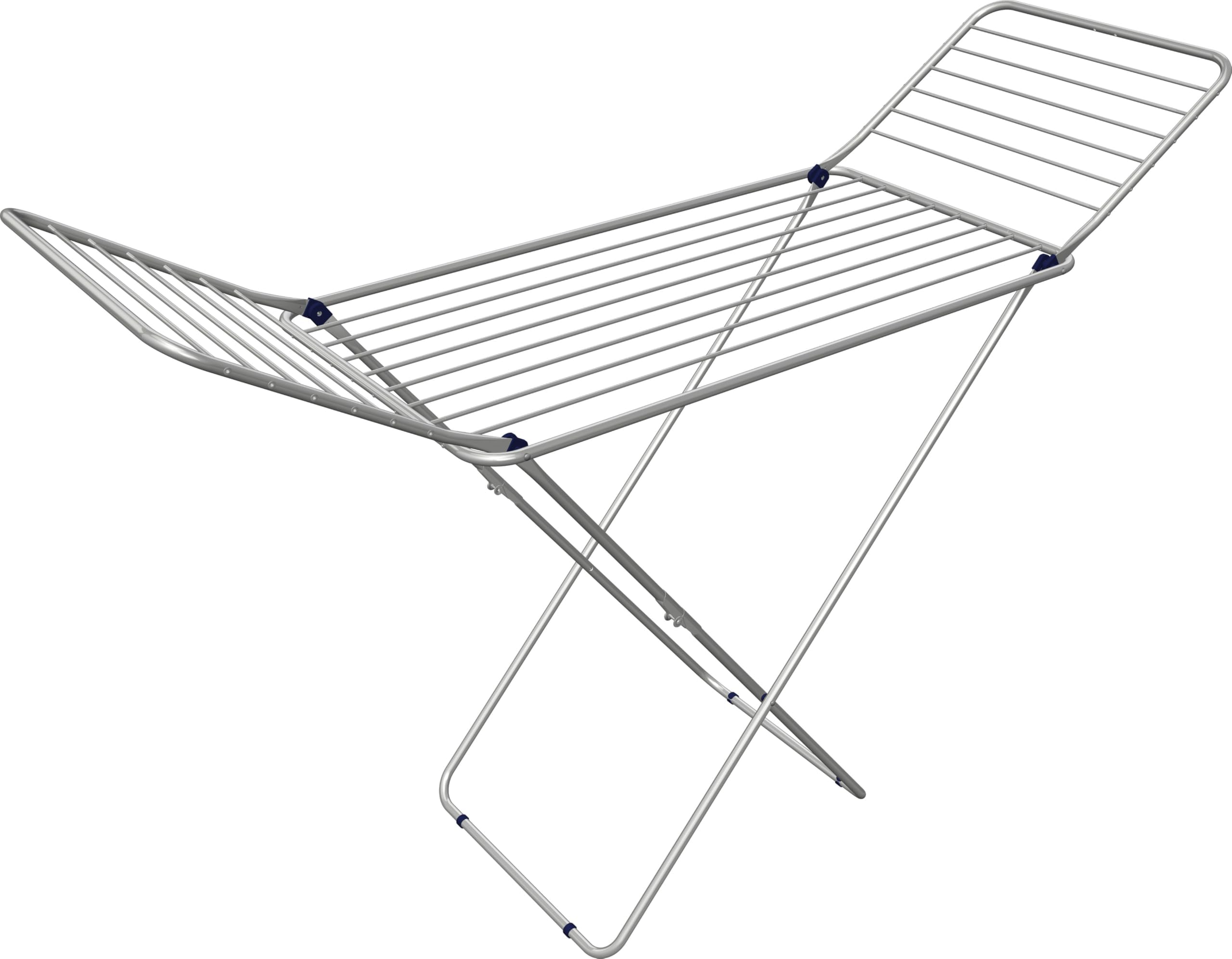 alucom Economic Airer with Rods Anti-Kink Thick and Non-Slip Feet