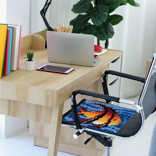 Miniatura 3 de PINTLE Kits de alfombra con gancho para adultos principiantes, kits de hilo de ganchillo de aguja de 11.81 pulgadas, kit de gancho y pestillo para