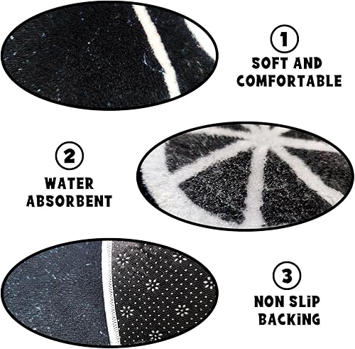 Miniatura 5 de Divertida alfombra de baño con forma de gamepad pequeña, bonita, antideslizante, absorbente, suave, para decoración de la habitación de los niños,