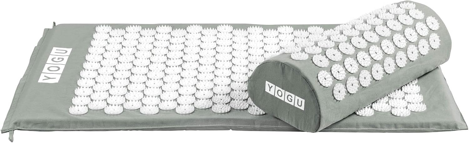 Acupressure Mat and Pillow Set for Back and Neck Relief and Muscle Relaxation Relieves, Back, Neck,
