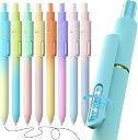 Hiacry 8 Pcs Gel Pens - 0.7mm Fine Point Quick-Dry Blue Ink Fidget Pens