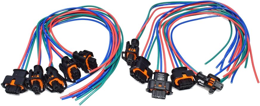 10Pcs Camshaft Position Sensor Pigtail Harness Kit For Mercedes W211 W203 W210 PC641,A0041536928,SU4727