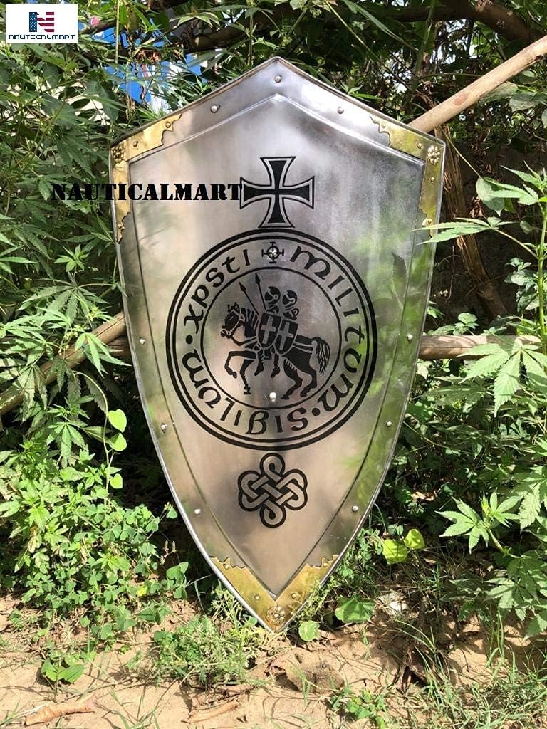 Knights Templar Armor Shield Silver
