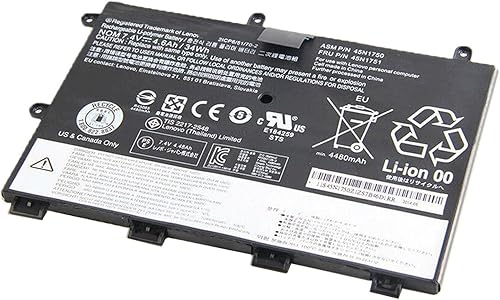 45N1750 45N1751 45N1748 45N1749 7.4V 34Wh 4600mAh Batería para portátil compatible con Lenovo ThinkPad Yoga 11E 1st Gen Series Notebook disponible en Yaxa Peru