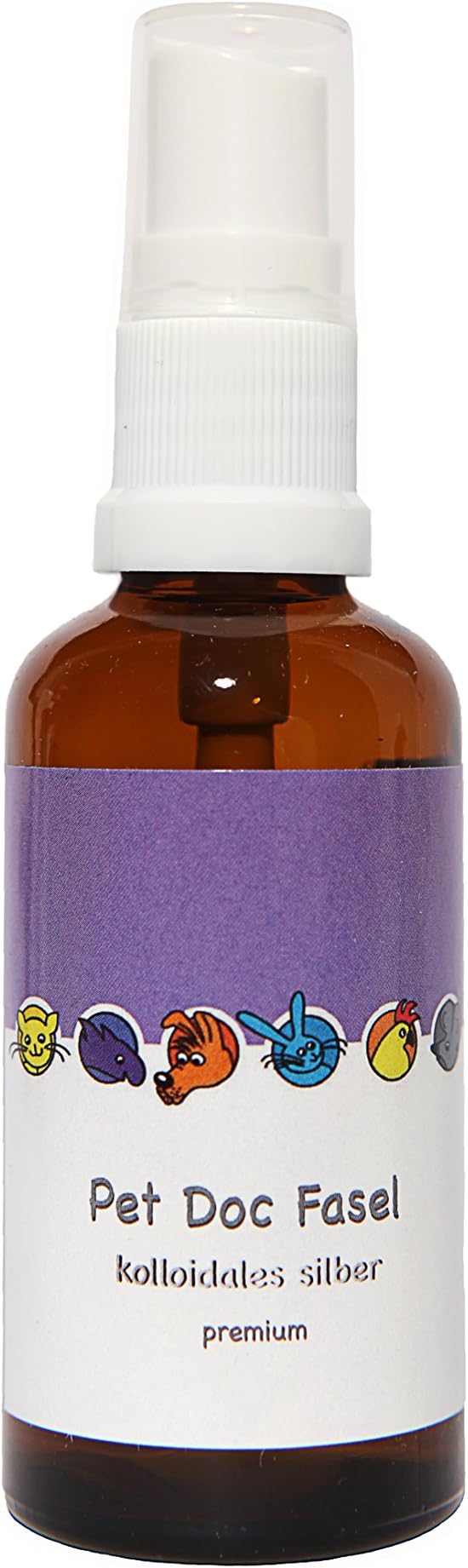 Pet Doc Fasel Colloidal Silver for Animals premium Spray 50 ml veterinary 25 PPM