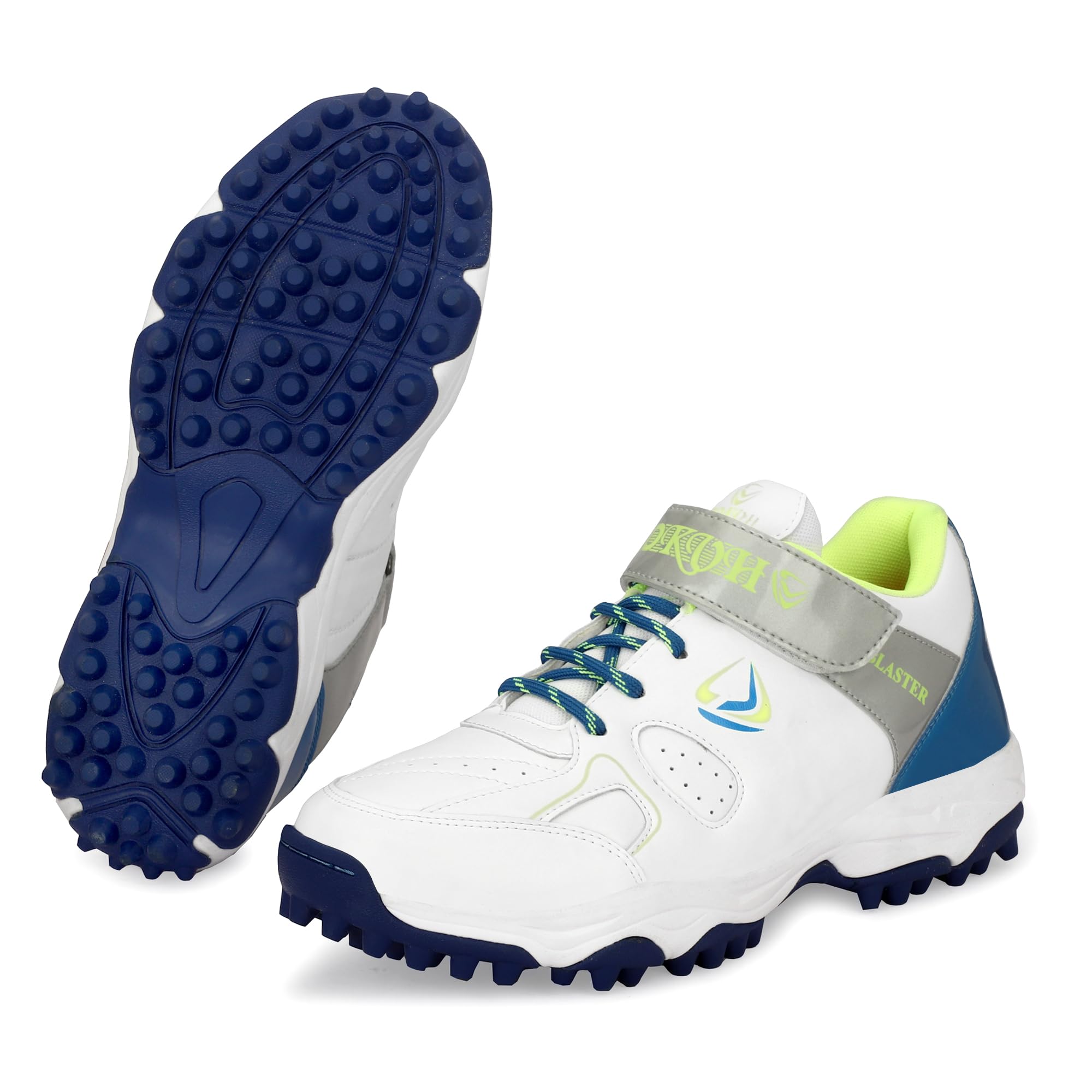 Men's Cricket Spikes Shoes | Extended Plus Series with Maximum Energy Return, Upgraded for New Generation of Cricket | Rubber Toe for Stability and Support