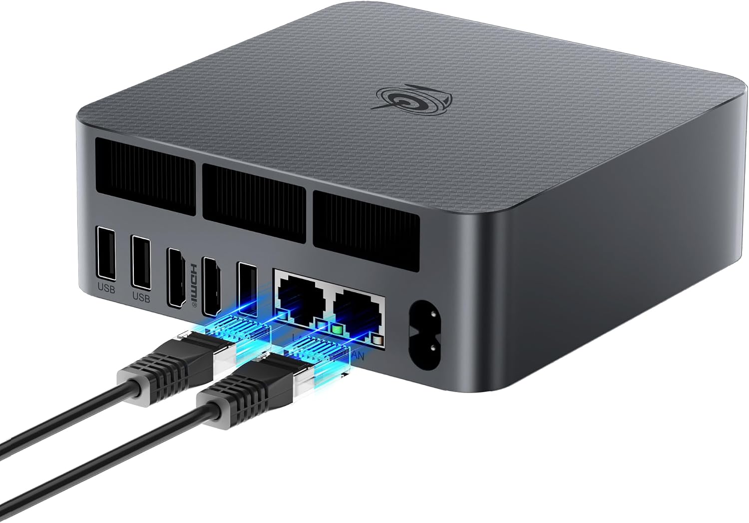 EQR7 Mini PC, AMD Ryzen 7 7735HS 24GB LPDDR5 RAM 1TB M.2 PCIe SSD | Mini Computer 7735HS(8C/16T, Up to 4.75GHz), Micro PC 4K@60Hz Dual Display, WiFi6/BT5.2/Dual 2.5G LAN
