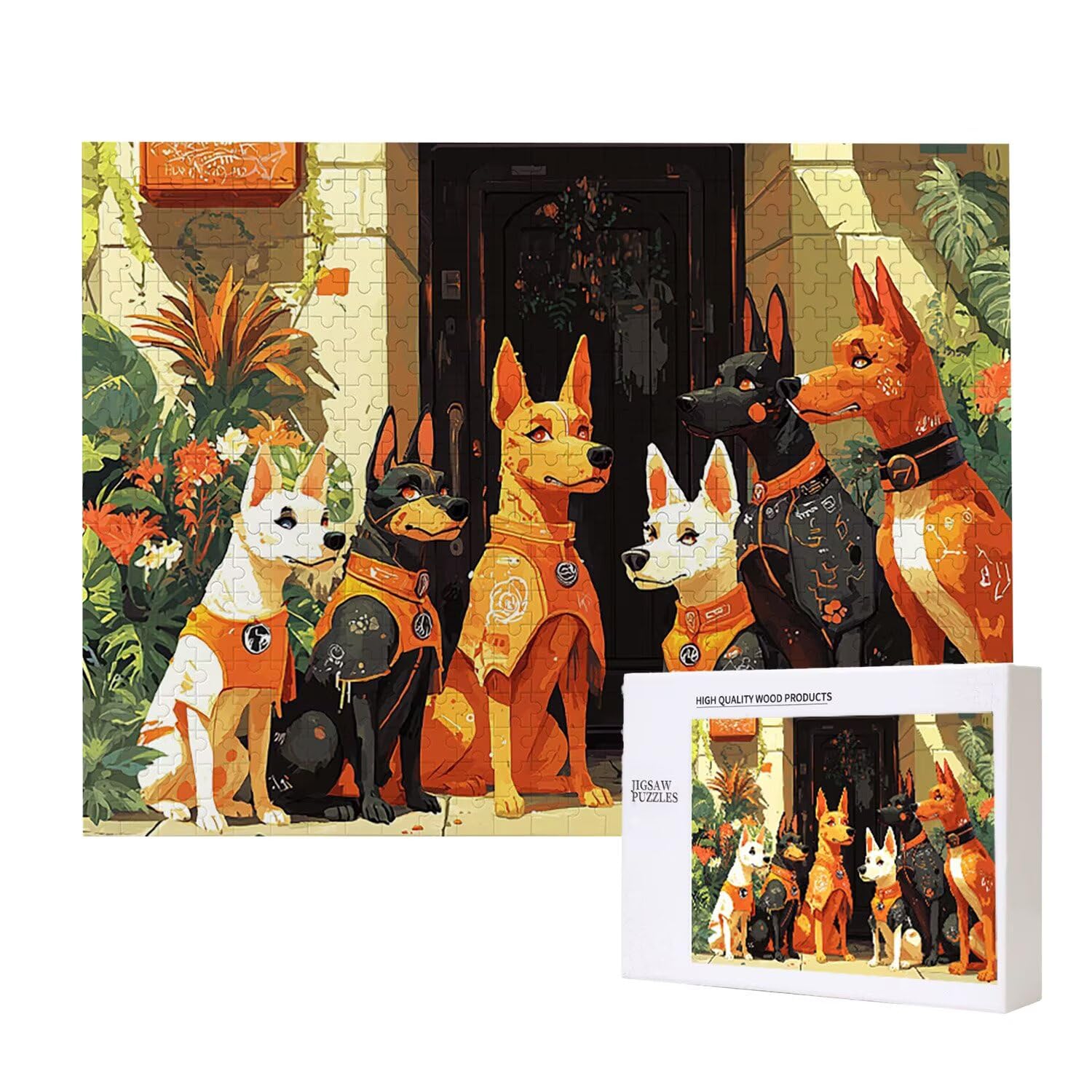 Pies Punk - Puzzle 1000 sztuk dla dorosłych - Puzzle DIY, kreatywna rozrywka, nowoczesna sztuka, klasyczne puzzle dla dorosłych i nastolatków w wieku 12 lat, pomysł na prezent dla mężczyzn i kobiet 75
