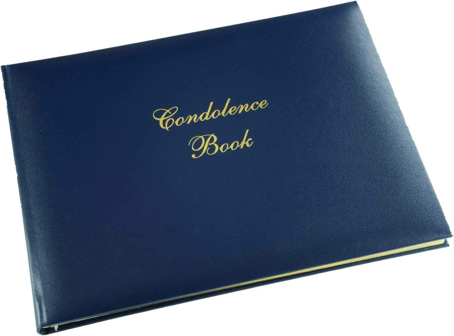 Condolence Book - Formal Inner Page Format - Presentation Boxed - Blue - Size 265 x 195mm