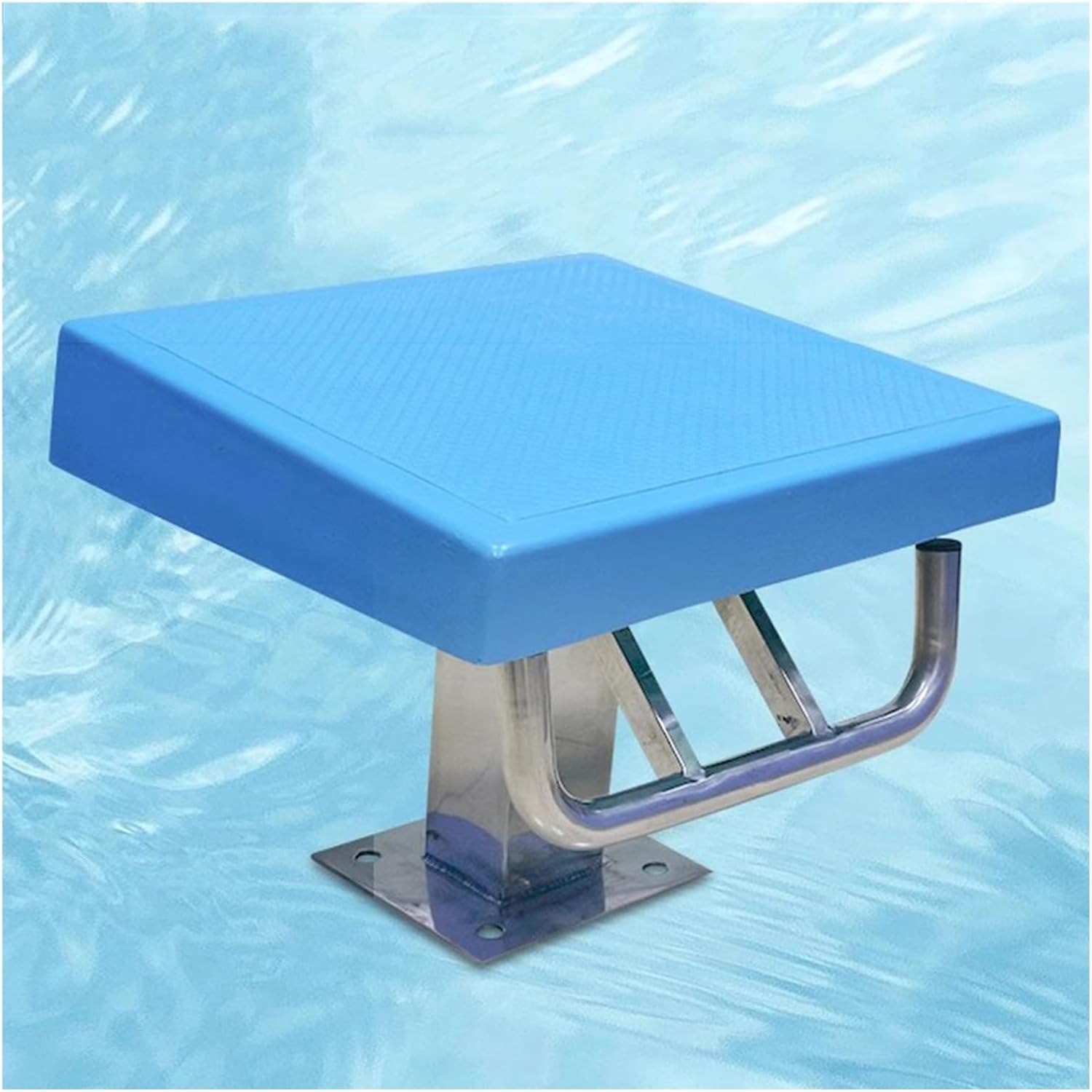 Heavy Duty Non-Slip Diving Platform for Swimming Pools, Stainless Steel Base Diving Board, Ideal for Training & Competition, Durable Diving Equipment
