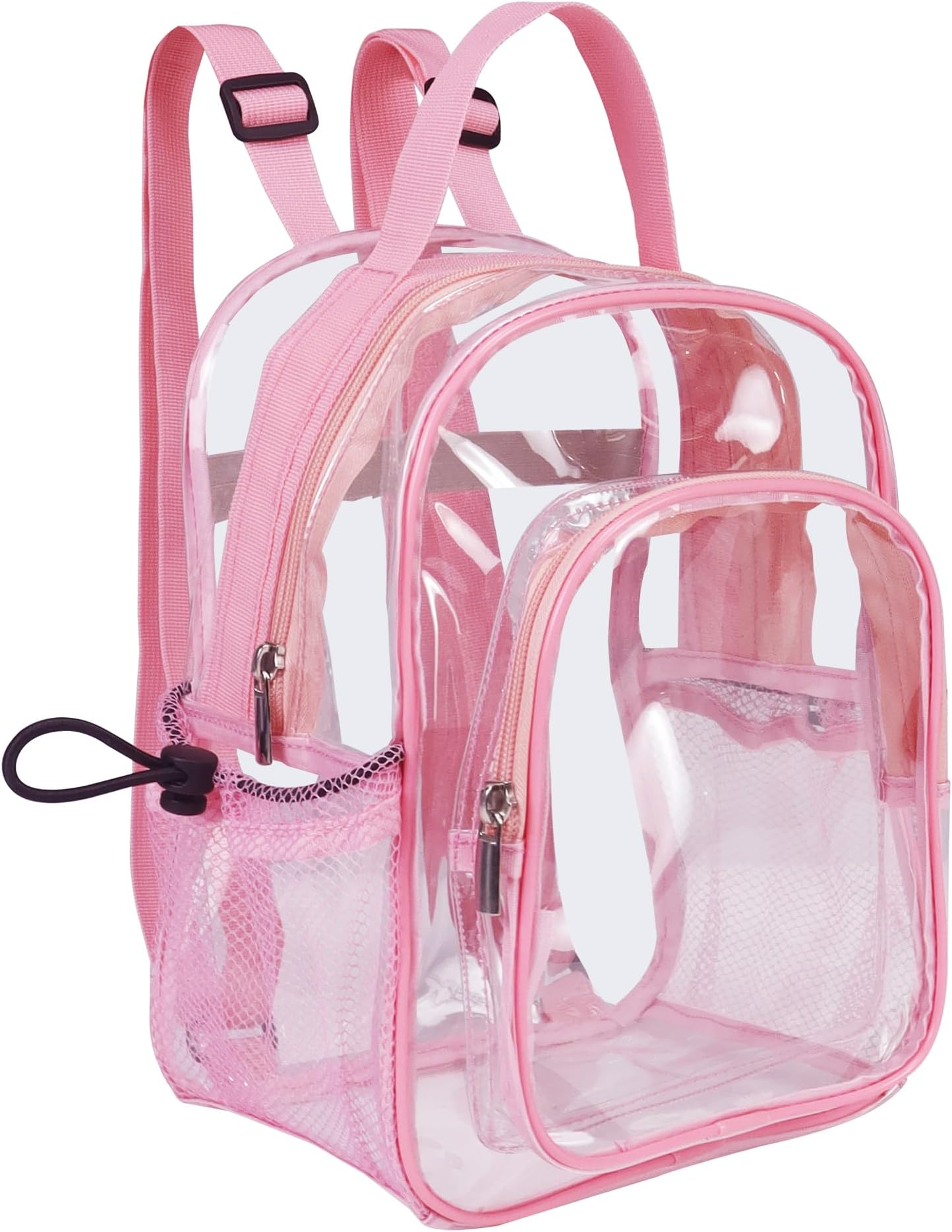Fmeida Small Clear Backpack Transparent Rucksack Bags for Women Girls Kids Fashion Backpacks Waterproof Casual Daypack for Travel School Work