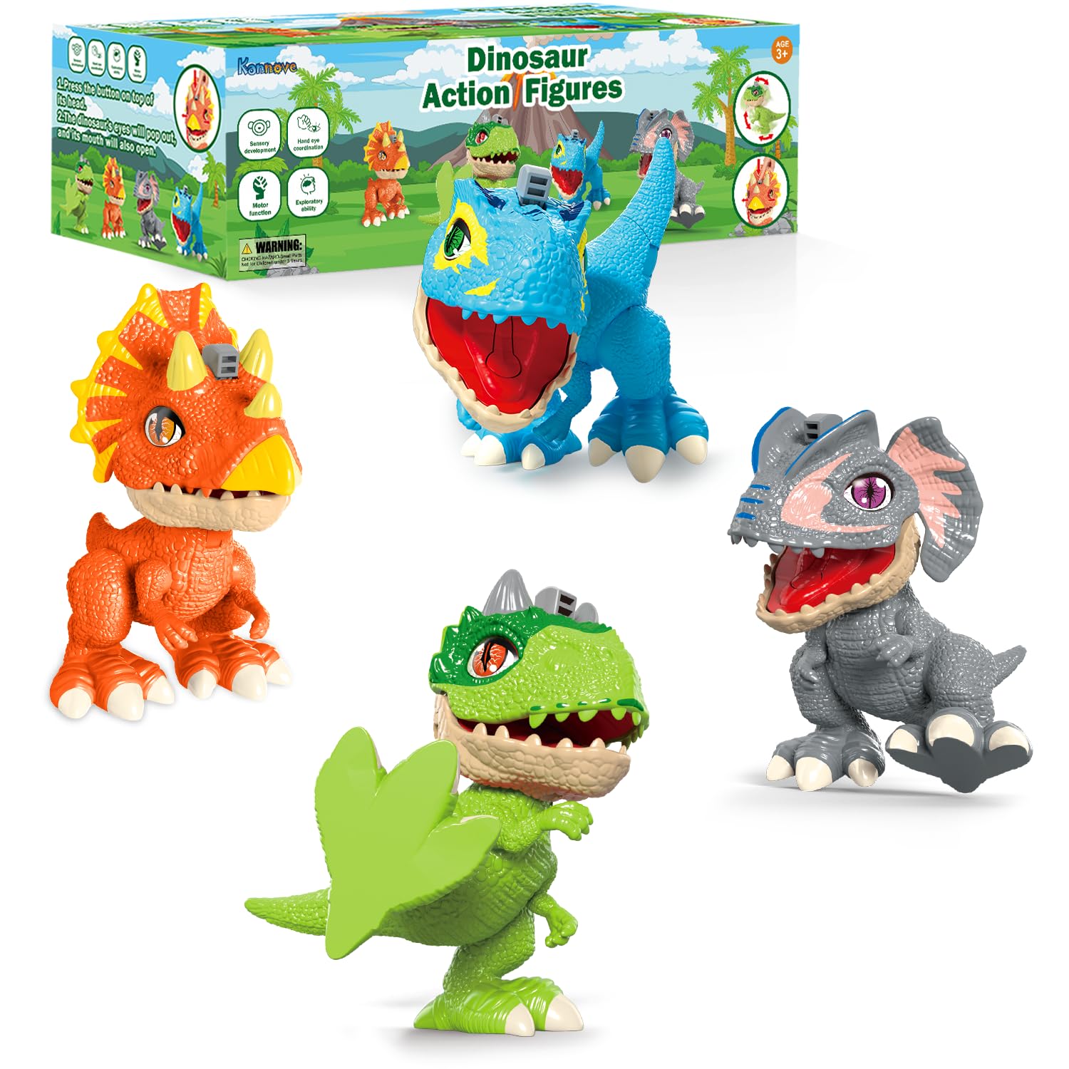 Amazon.com: Dinosaur Toys Gifts for 3 4 5 6 8 Year Old Kids, 4