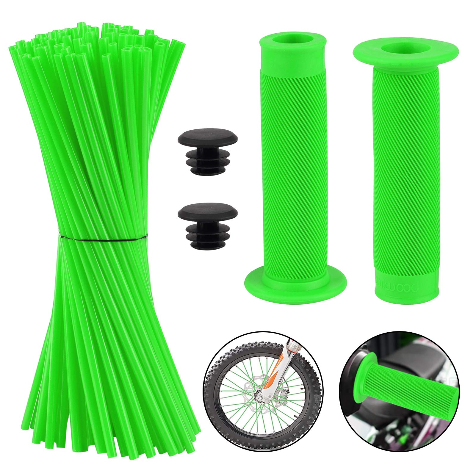 Buy 72pcs Spoke Skins Covers 24cm Motocross Spoke Skins Rim Spoke Wraps