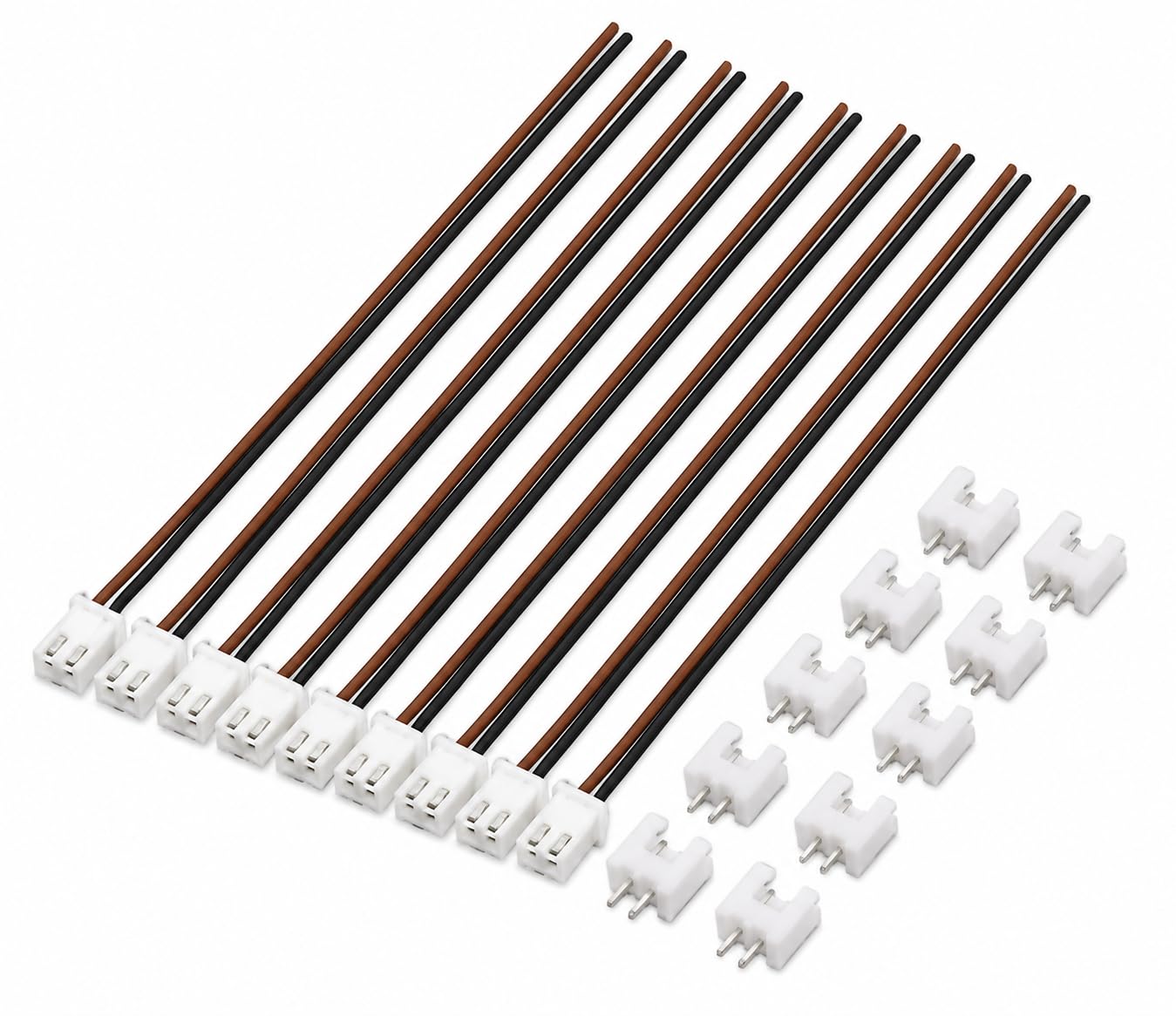 Pack of 10 2-Pin Male & Female 2.5mm Micro Connector Cable with 10 Inch Silicone Wire | Pre-Wired Plug Connector for LED Strips, RC Battery, CCTV, DIY Electronics & Power Projects-picture-13