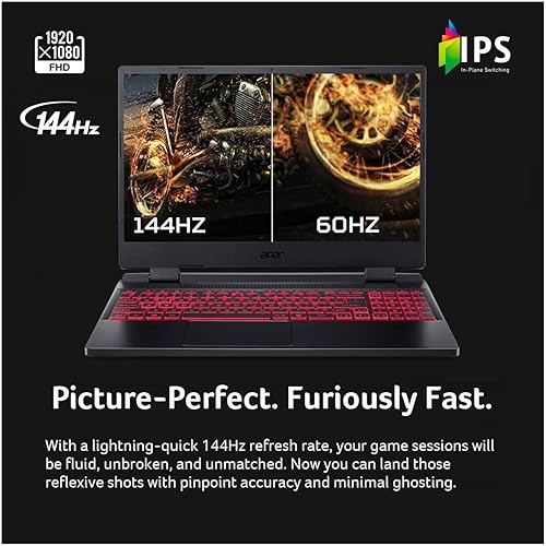 Miniatura 2 de acer Nitro 5 15.6" FHD 144Hz Laptop  Intel Core i5-12500H  32 GB RAM  1024 GB SSD  2TB HDD  NVIDIA GeForce RTX 3050  Teclado retroiluminado  Windows