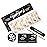 TOUGH GIRLS | 20 Exquisite Gel Nail Polish Strips w/Application Accessories - No UV/LED Lamp Required (Metallic Gold & White Edges & Tips)