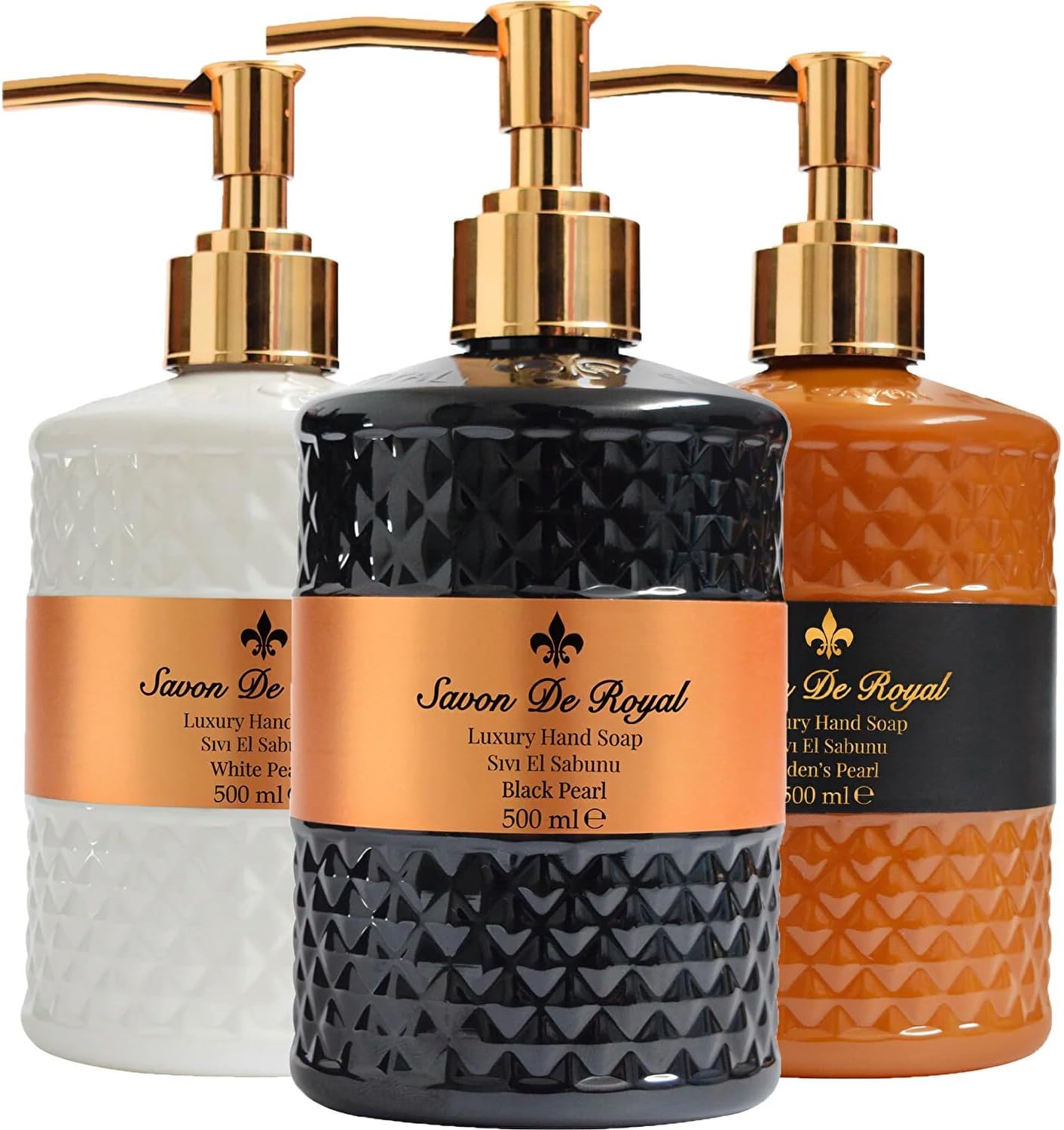 Savon de Royal Luxury Vegan Sıvı Sabun 500 ml 3 Adet (Karma Paket)