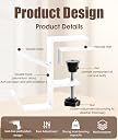 NHCDFA Headphone Stand, Headphones Stand Desk Dual-Hook Hanger Universal Adjustable Underdesk Organizer Hook for Desk Office gallery image