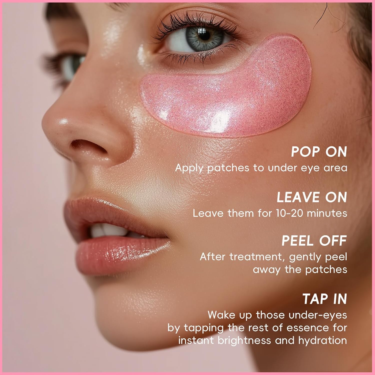 30 Pairs Eye Mask & Lip Mask, Pink Collagen Under Eye Patches for Puffy Eyes, Korean Lip Mask Skincare, Small Gifts, Mothers Day Gifts, Teacher Appreciation Gifts, Birthday Party Favors, Bulk Gifts