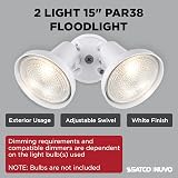 Nuvo Lighting SF77/488 2-Light PAR38 Twin Flood Light, White – view 2