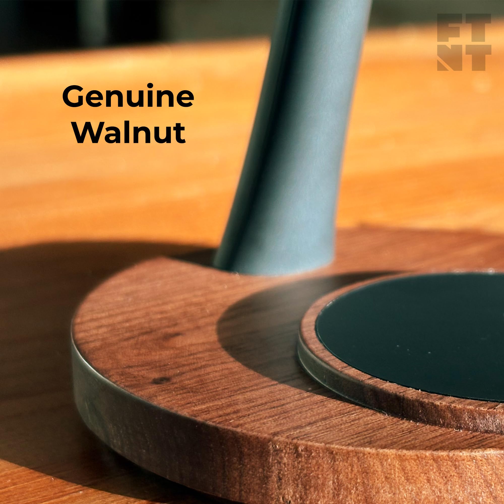 ZenStand Magnetyczna bezprzewodowa ładowarka, kompatybilna z iPhone i Apple Watch, kompatybilna z MagSafe, konstrukcja z drewna orzechowego, maks. 15 W, miękka w dotyku, bezprzewodowa stacja ładująca