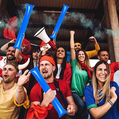 Miniatura 5 de Lovecheer 50 unidades de palitos de trueno gruesos que animan palitos inflables de plástico para el equipo deportivo, fiesta de espíritu