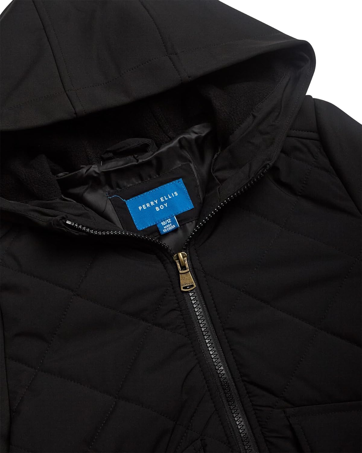 Perry Ellis Boys Winter Jacket - Wind Water Resistant Lightweight Insulated Zip Up Quilted Jacket With Utility Cargo Pockets - Image 2