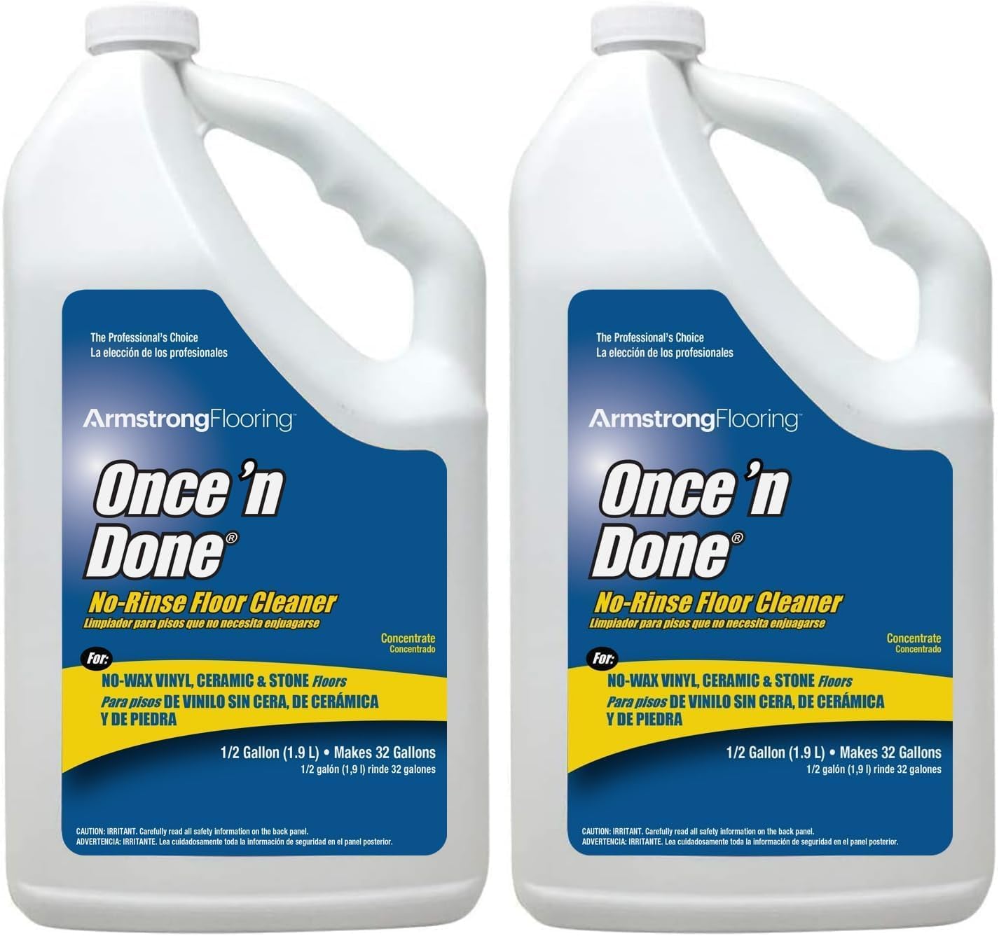 Armstrong 330806 Armstrong Once 'N Done Cleaner Concentrate, 1/2 Gallon(64OZ) (Pack of 2)