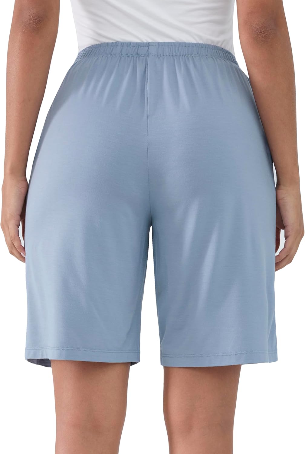 Joyaria Cooling Bermuda Shorts Women Bamboo Viscose Sleep Lounge Pajama Wicking Sweat Shorts Yoga Active Wear with Pockets - Image 3