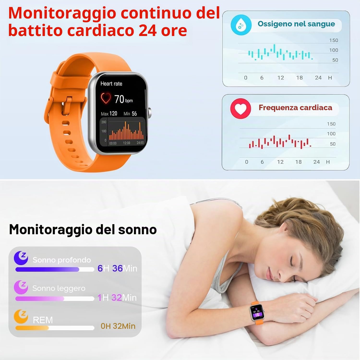 Jugeman Smartwatch Uomo Donna Chiamate Bluetooth, 1.96'' Orologio Smartwatch con Cardiofrequenzimetro/Contapassi/Sonno/SpO2, 113+ Sportive Smart Watch IP68 Impermeabile Fitness Tracker per iOS Android