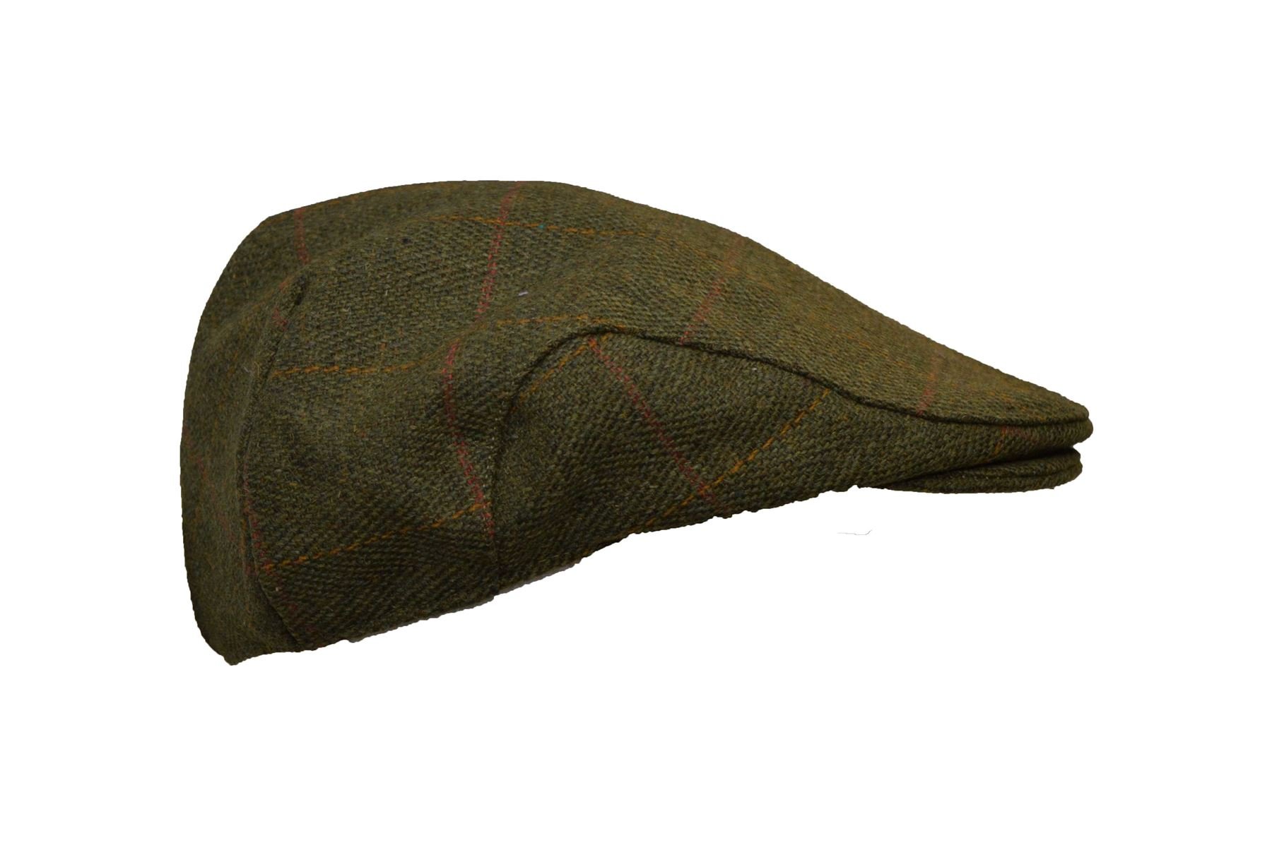 WALKER AND HAWKES Unisex Schiebermütze aus Tweed - Country-Stil - Dunkles Salbeigrün - L (59cm)